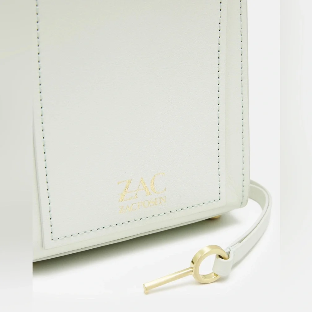 ZAC Zac Posen Amelia Embellished Leather Phone Crossbody Bag EUC - Picture 4 of 17